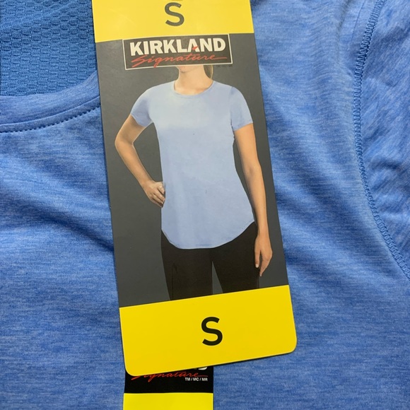 New Kirkland Signature Blue Active Tee Sz. S - Picture 3 of 8